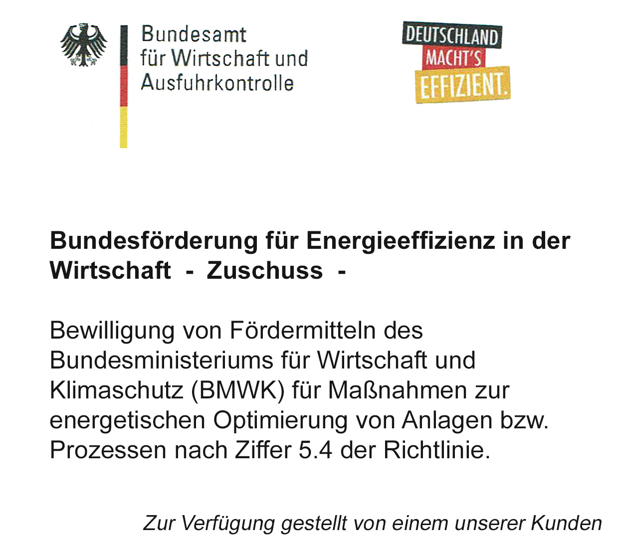 Frderzusage